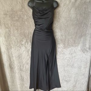 Black Satin Dress